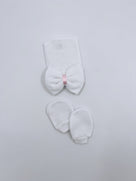 Baby Hospital Hat and Mittens set.