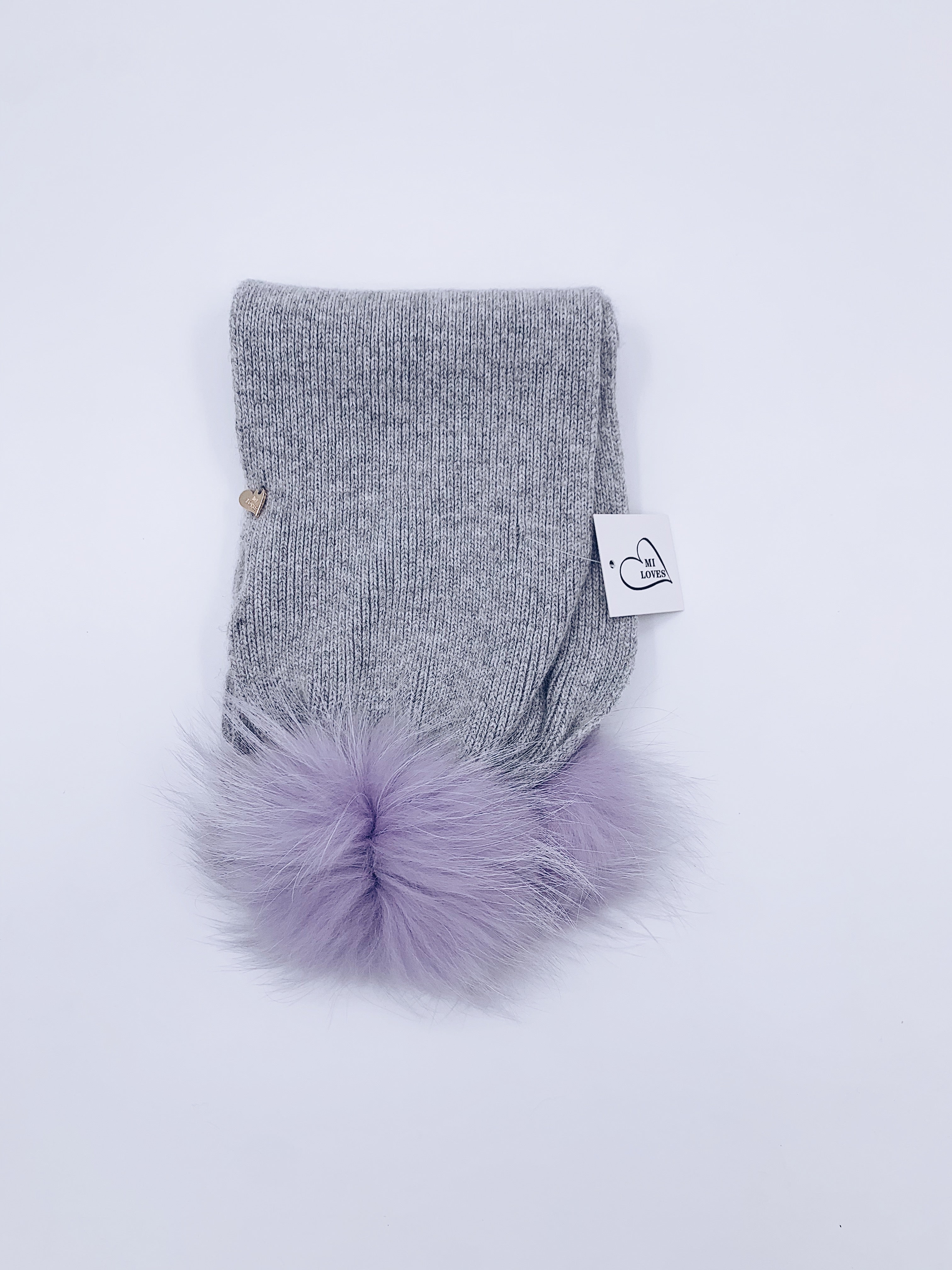 MI LOVES SIGNING KIDS ANGORA SCARF (combo colour)