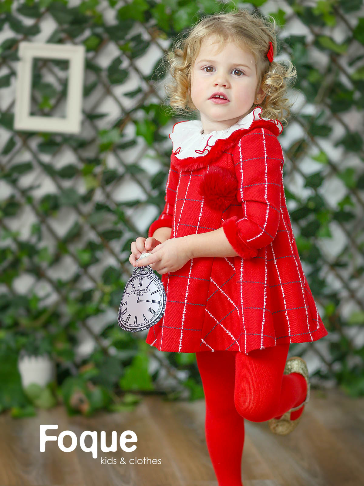 Foque Red Dress with matching bloomers MI LOVES