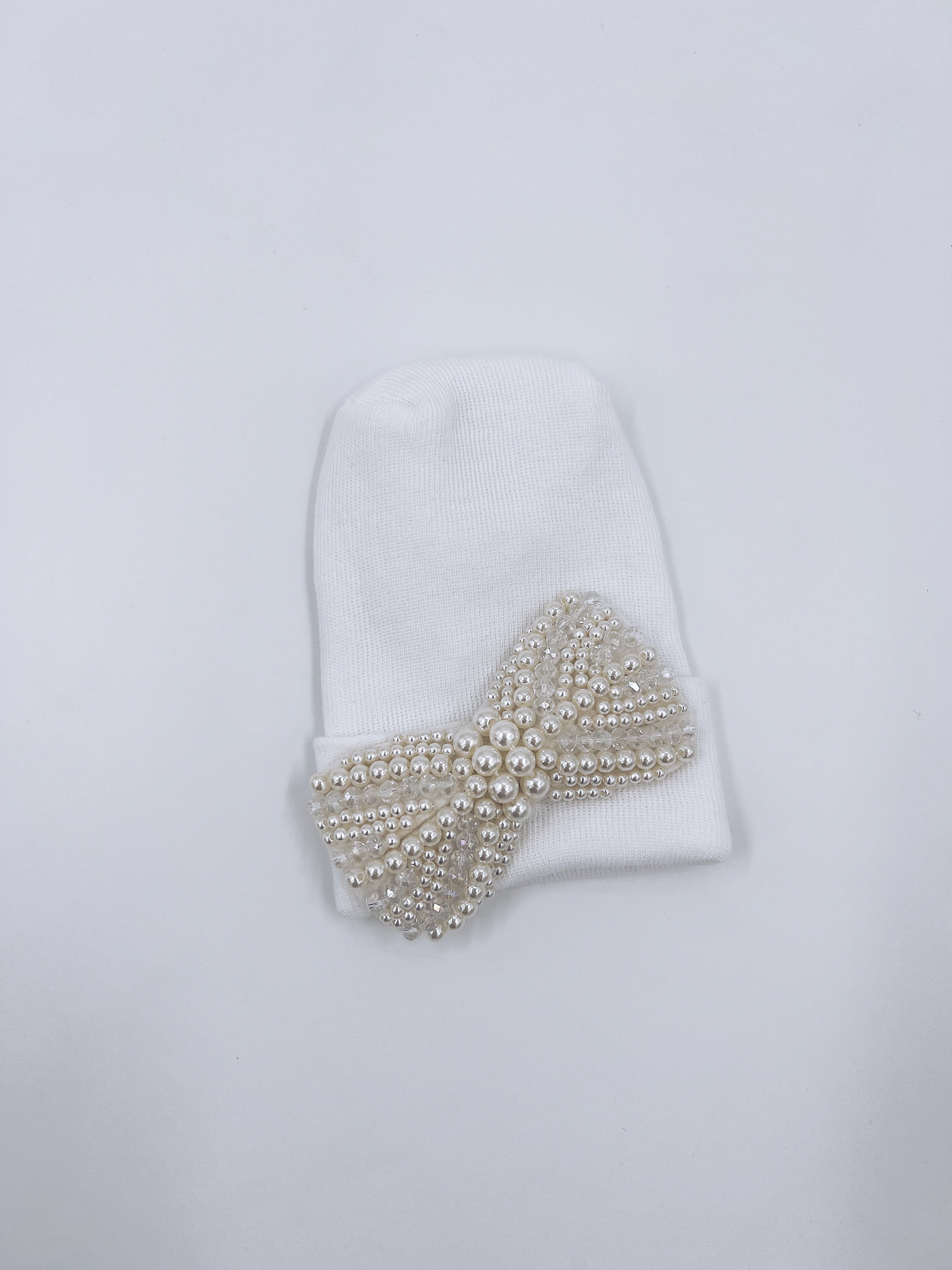 Baby hospital Hat with Bow details