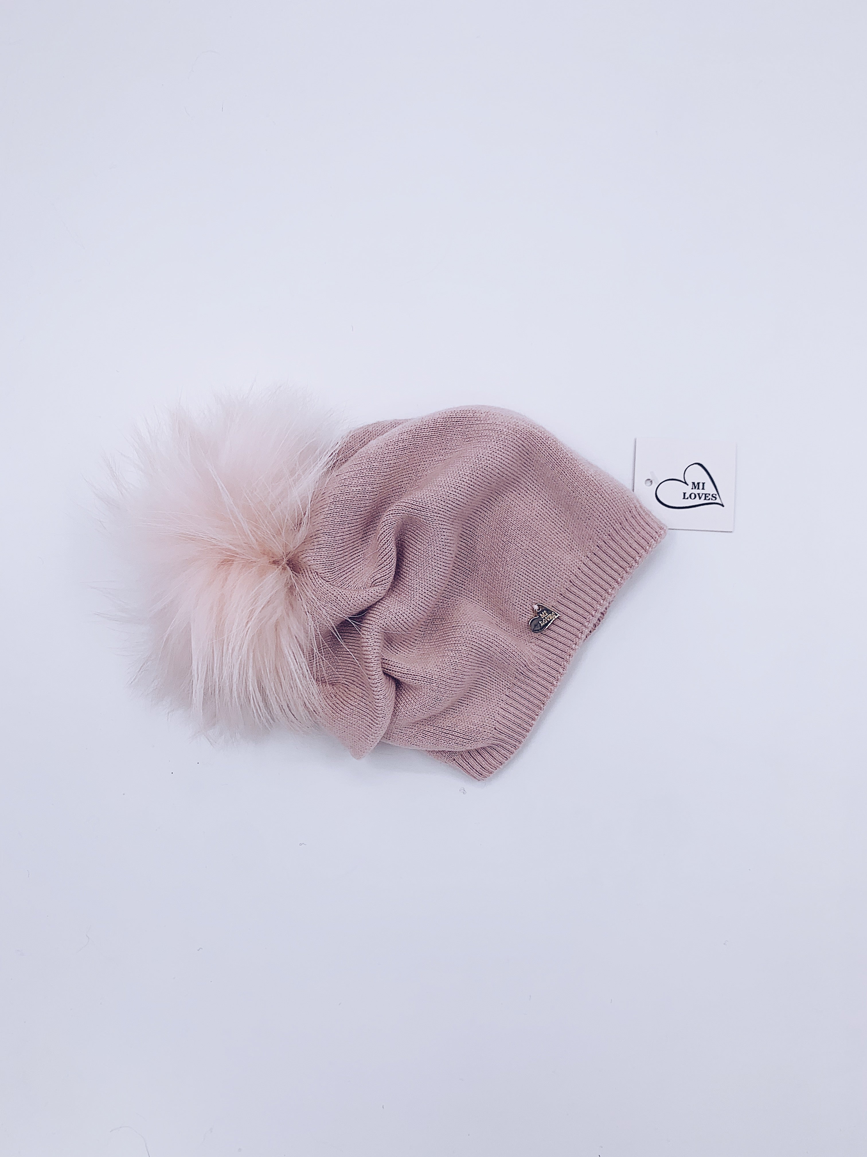 MI LOVES SIGNATURE RELAXED STYLE ADULT/BIG KIDS  BEANIE!!