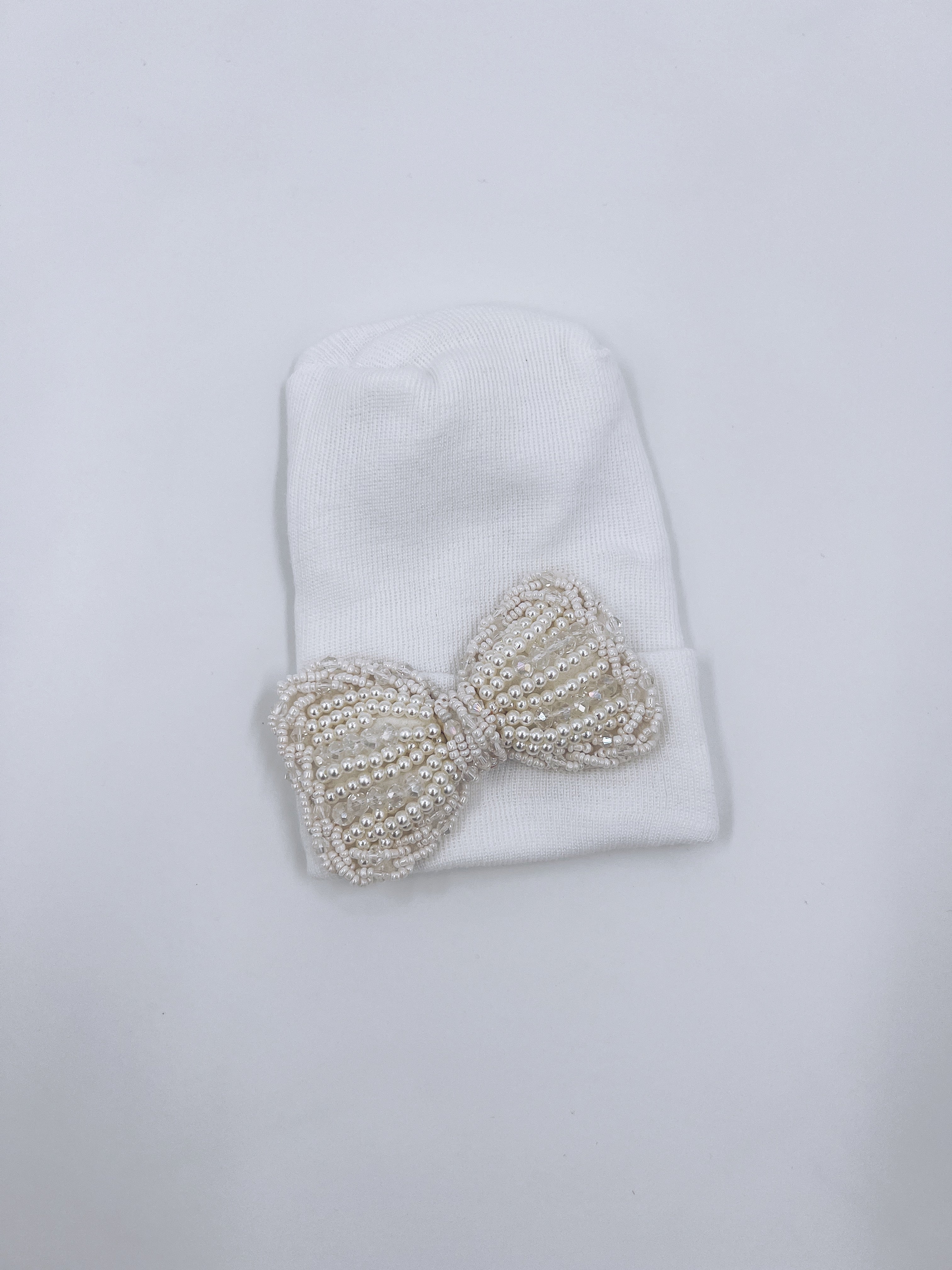 Baby hospital Hat with Bow details