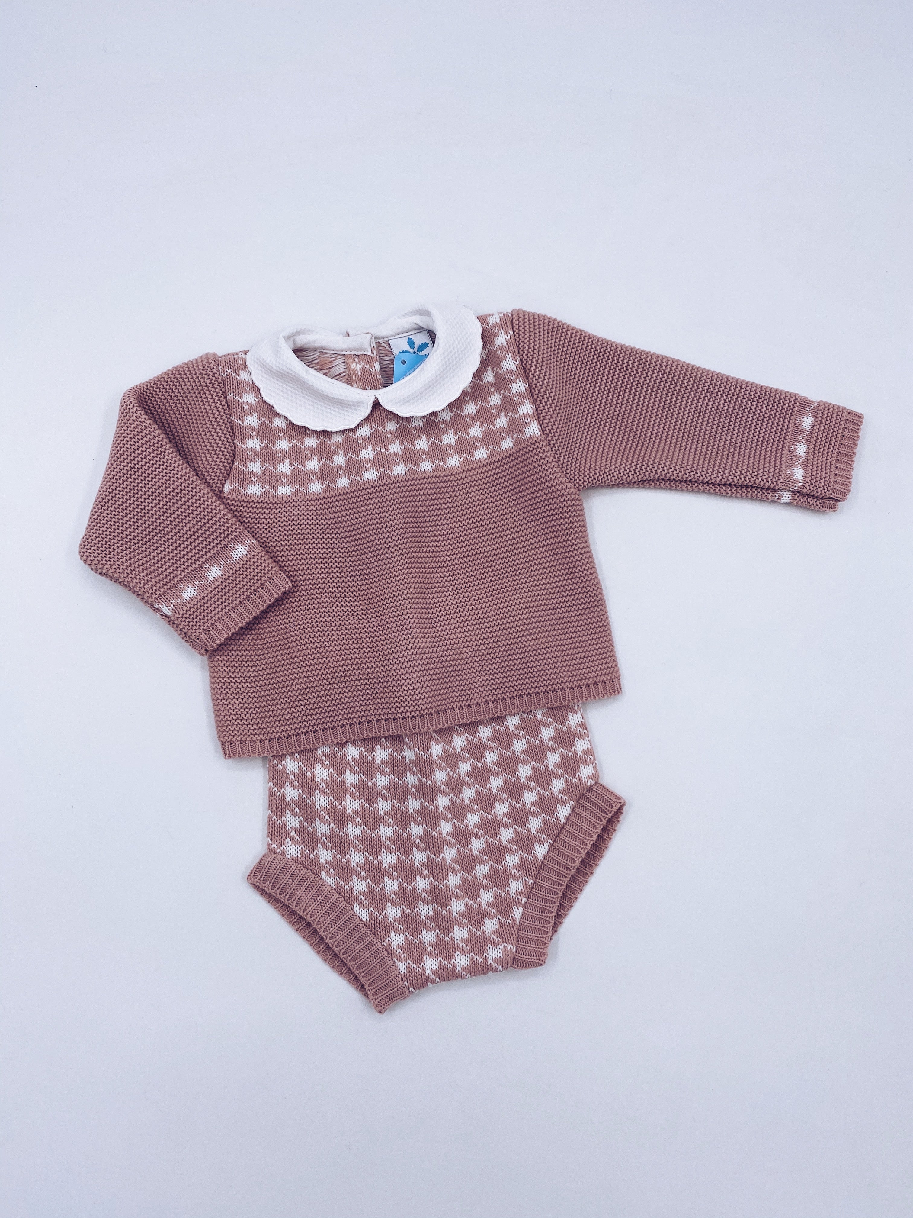 Knitted Baby girl shorts 2 piece set(N 171)