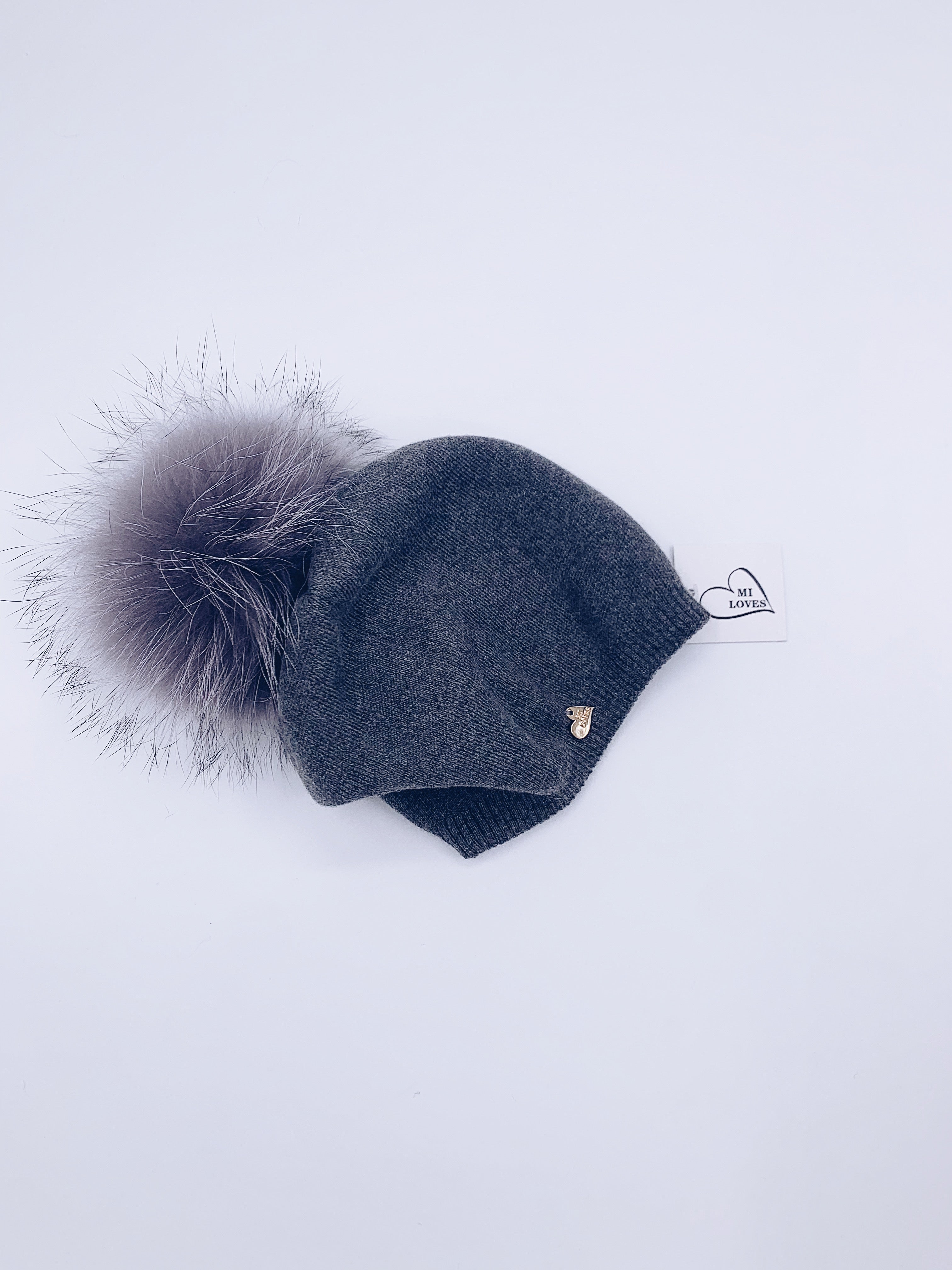 MI LOVES SIGNATURE RELAXED STYLE ADULT/BIG KIDS  BEANIE!!