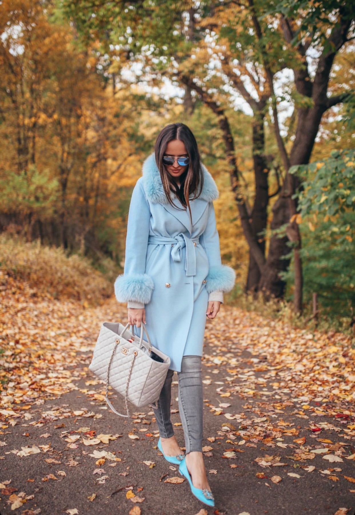 Beautiful Cashmere blend jacket with Fox fur trim/cuffs