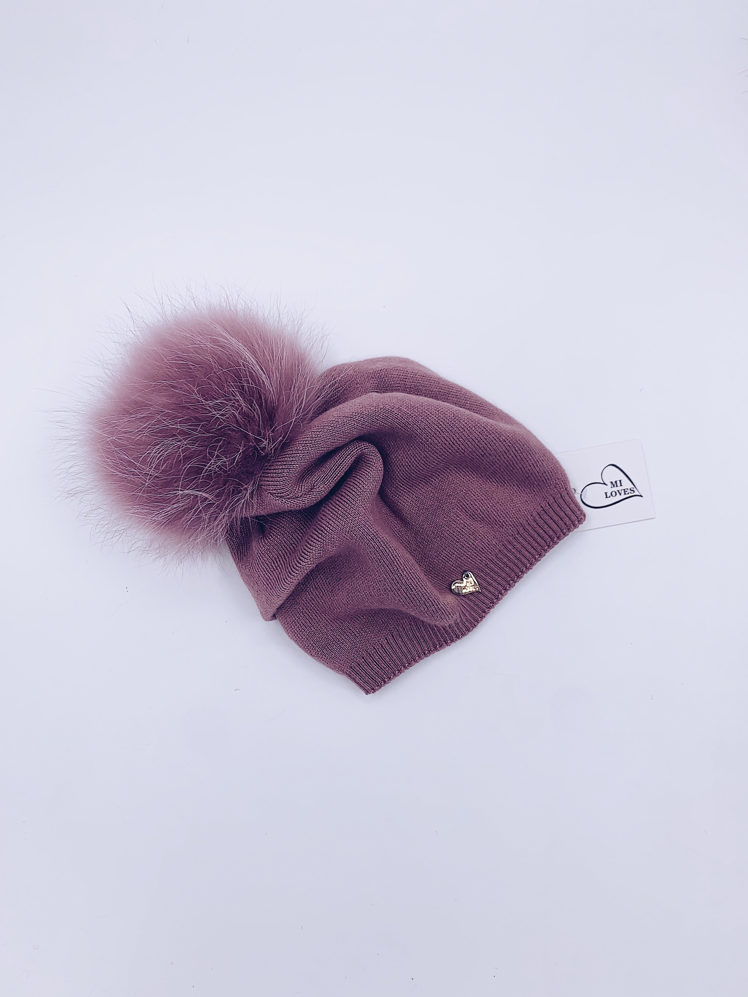 MI LOVES SIGNATURE RELAXED STYLE ADULT/BIG KIDS  BEANIE!!