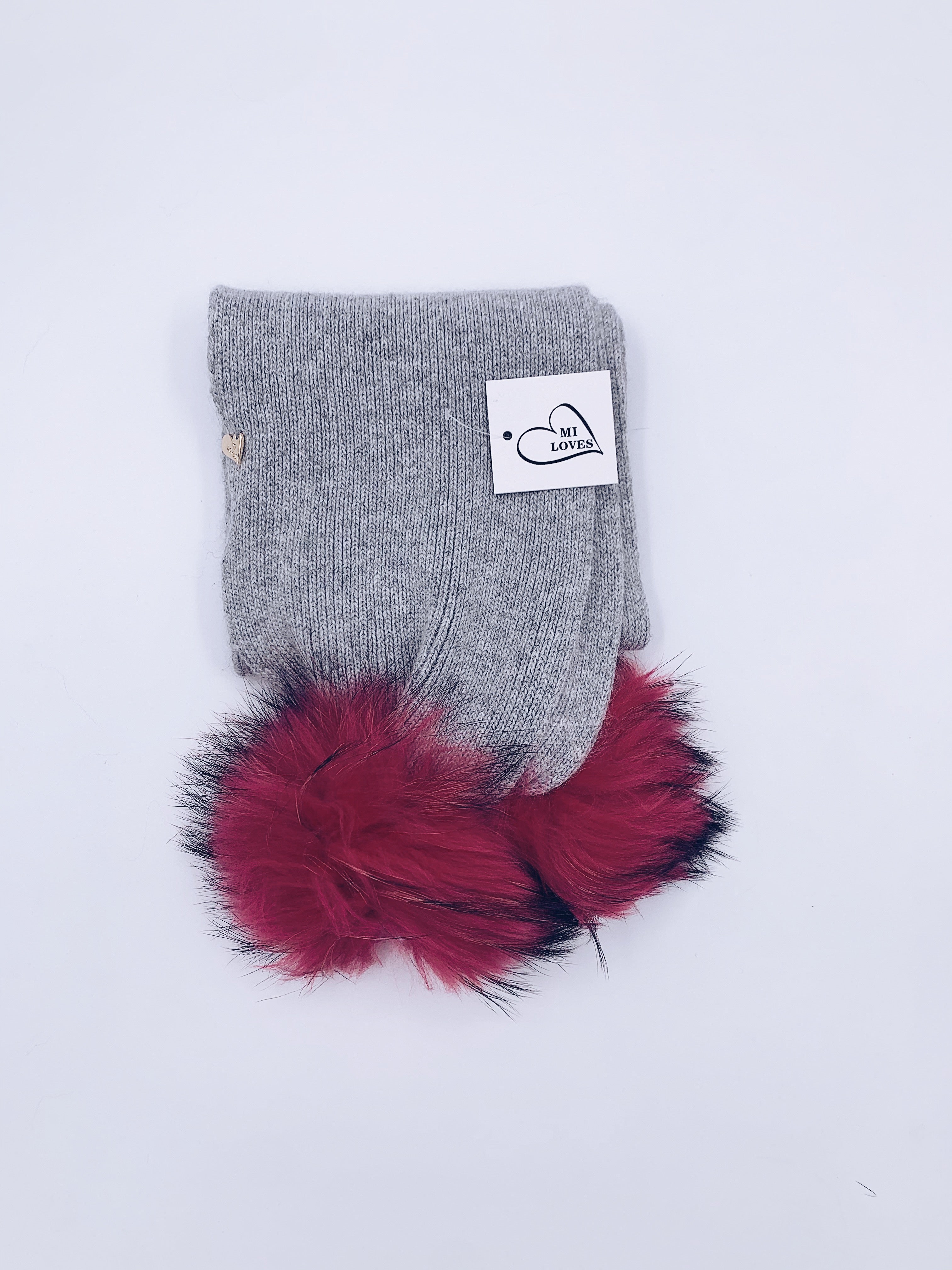 MI LOVES SIGNING KIDS ANGORA SCARF (combo colour)