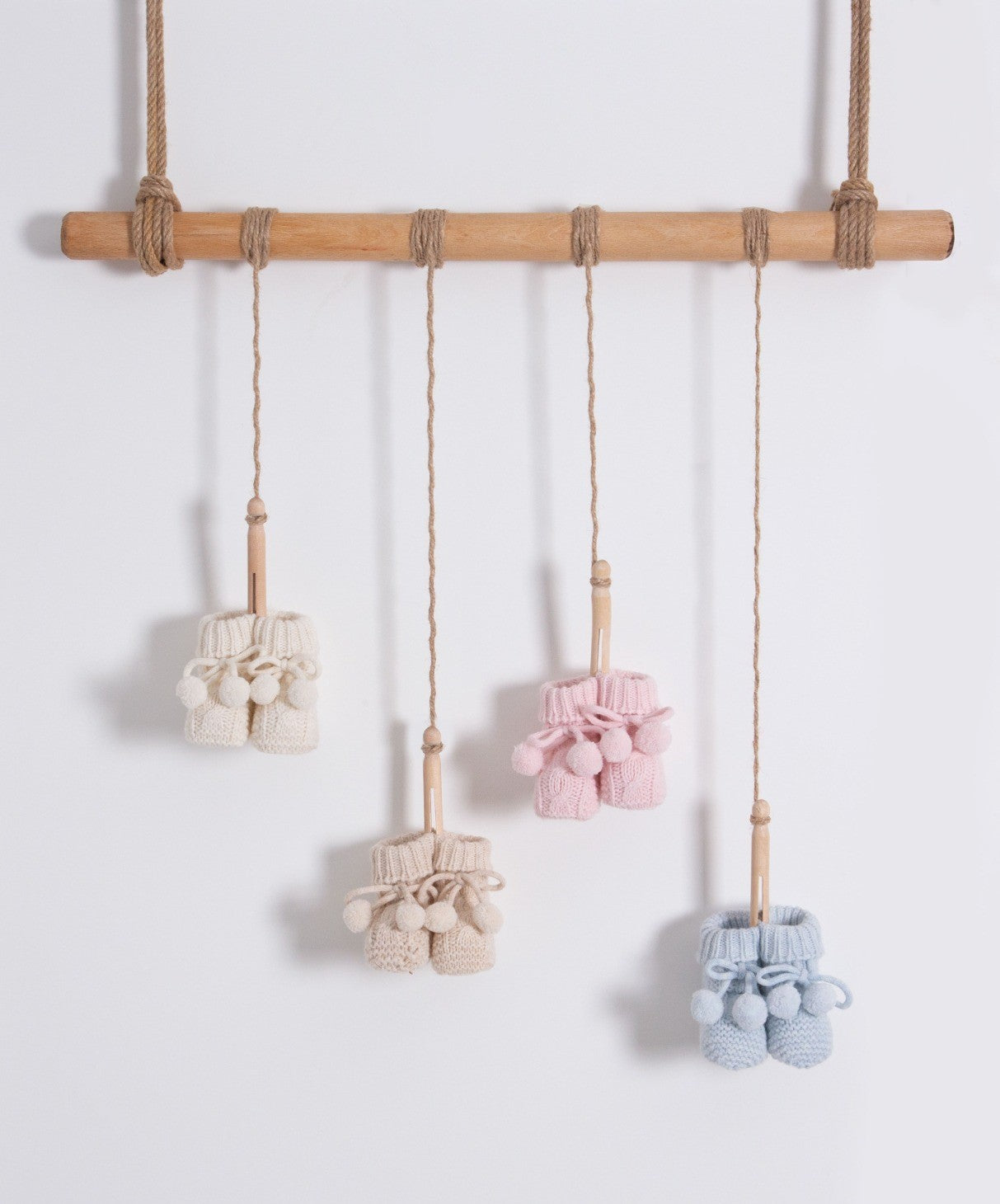 MI LOVES SIGNATURE Knitted Pompom BOOTIE