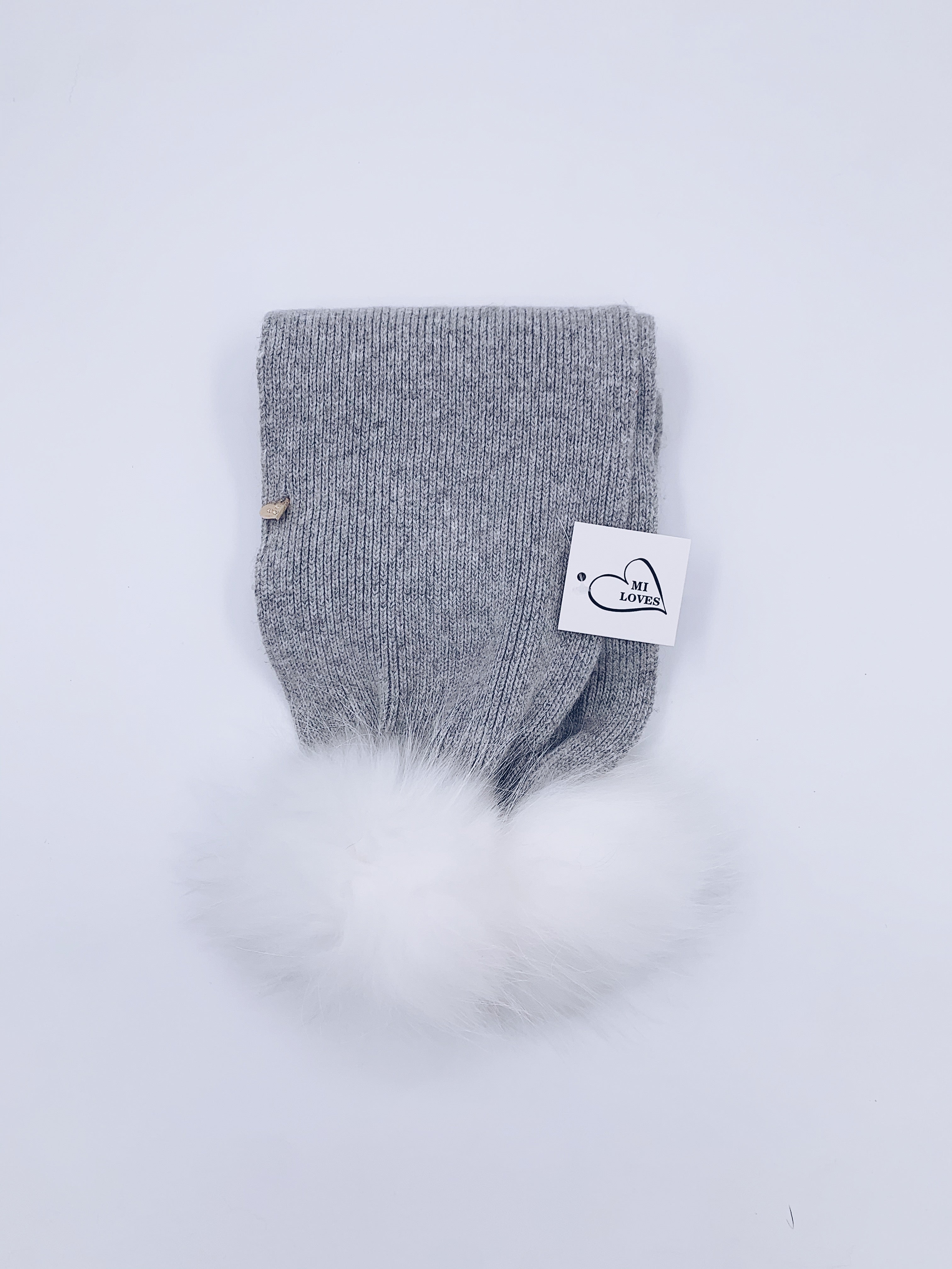 MI LOVES SIGNING KIDS ANGORA SCARF (combo colour)