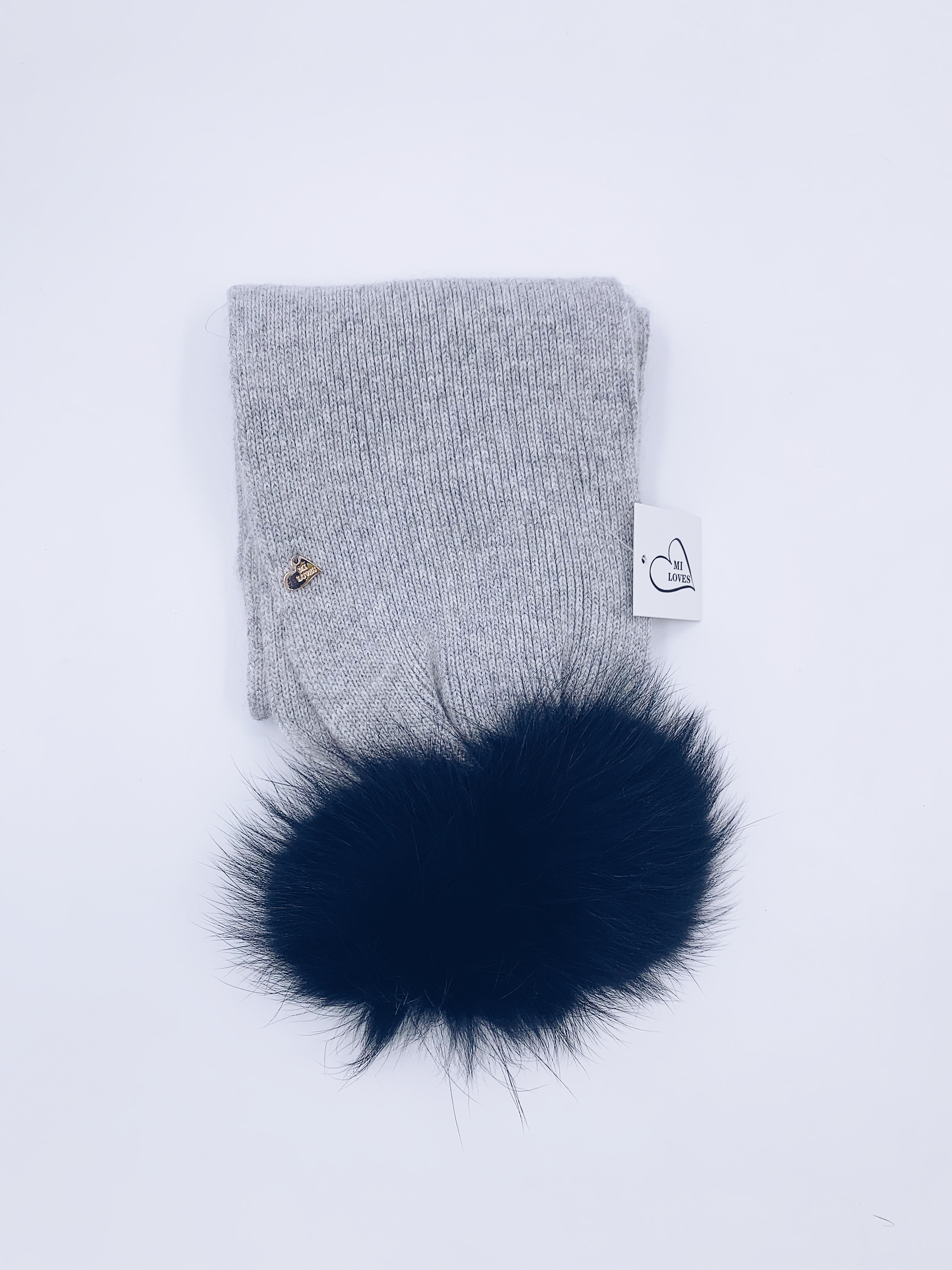 MI LOVES SIGNING KIDS ANGORA SCARF (combo colour)