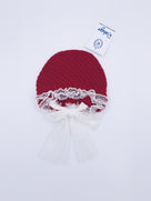 Rahigo knitted Bonnet with frills