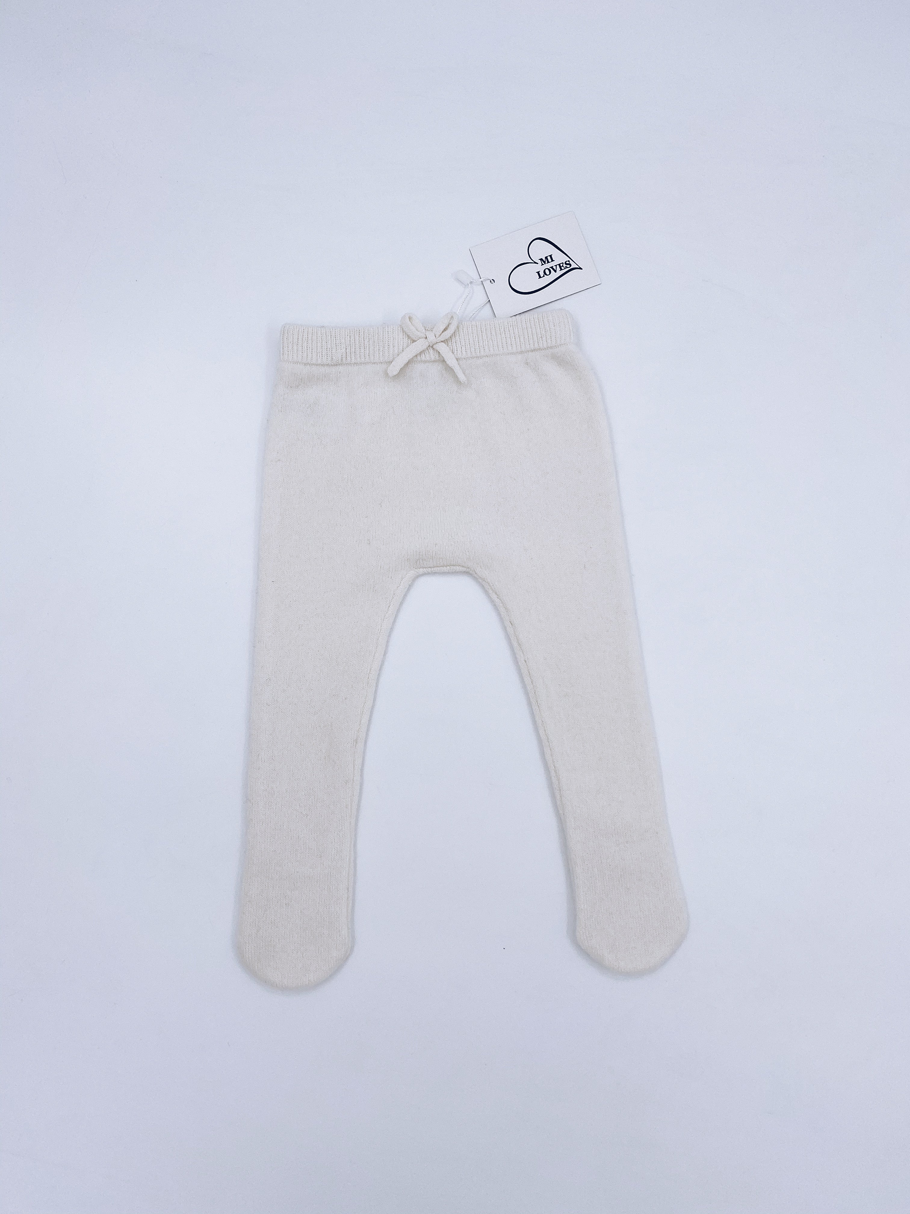 MI LOVES SIGNATURE Cashmere knit baby leggings
