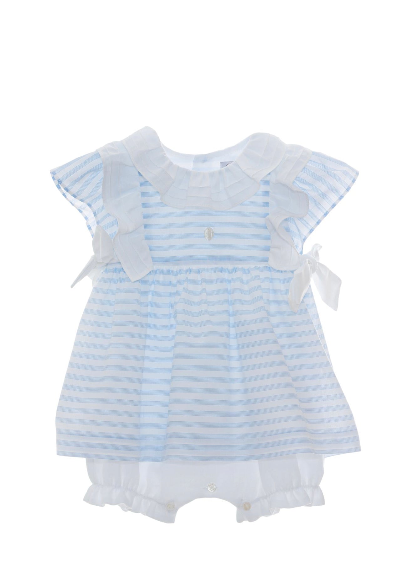 Patachou Beautiful Baby Girl Romper with White bow details