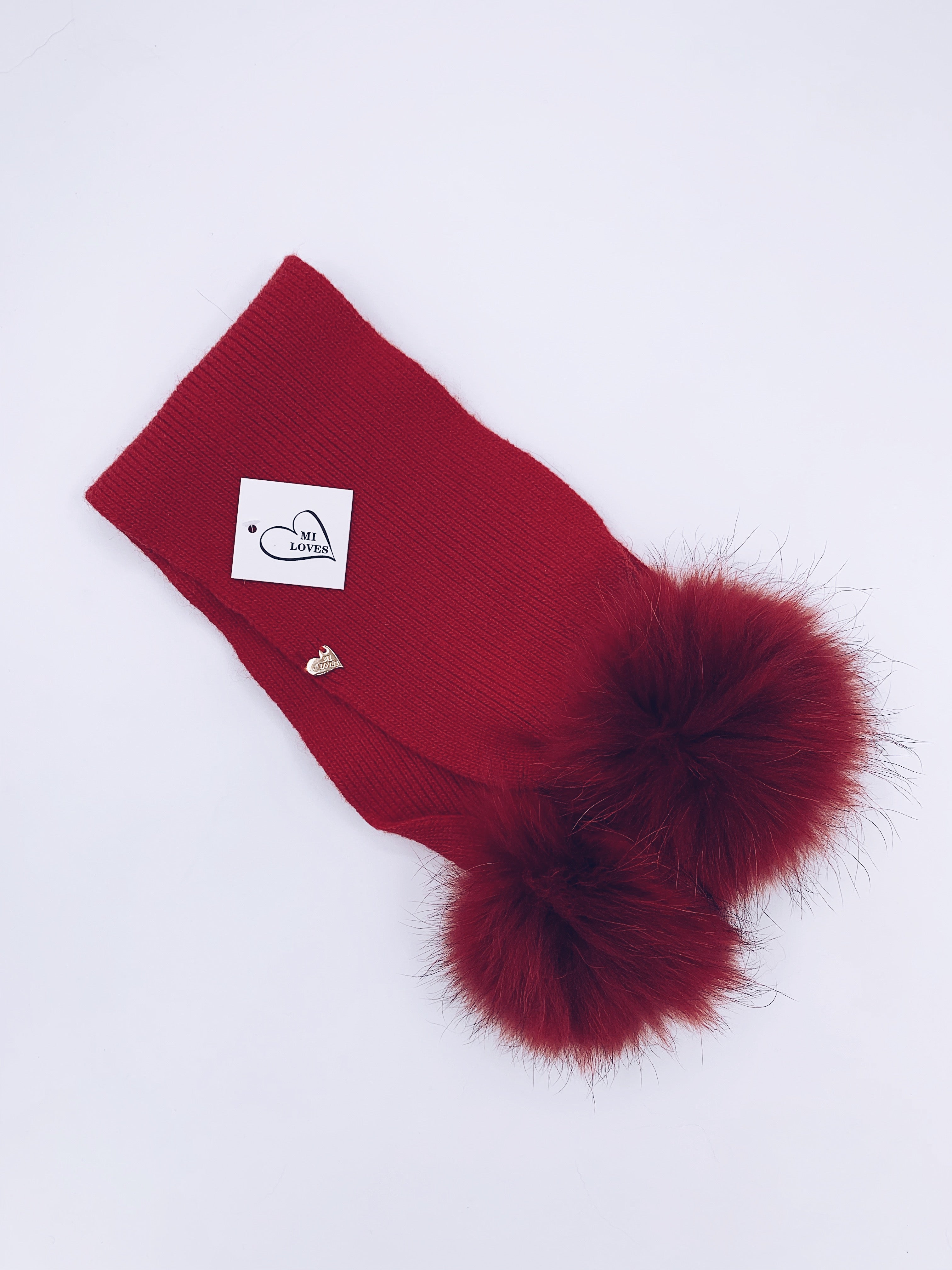 MI LOVES Signature Kids  Angora Scarf(ALL COLOURS)